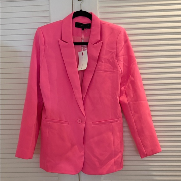 Endless Rose Jackets & Blazers - Endless Rose Women's Bright Pink Blazer